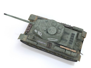 t-34-85 - soviet medium tank - 82 Modello 3D
