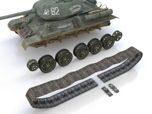 t-34-85 - soviet medium tank - 82 Modello 3D