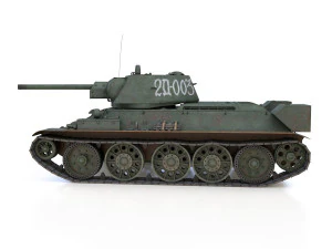 T-34-76 - model 1942 - soviet medium tank - d003 3D Model