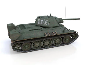 T-34-76 - model 1942 - soviet medium tank - d003 3D Model