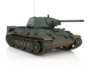 T-34-76 - model 1942 - soviet medium tank - d003 Model 3D