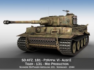 panzer vi tiger mid production 3Dモデル