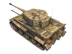 panzer vi tiger mid production Modello 3D