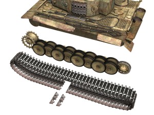 panzer vi tiger mid production Modello 3D