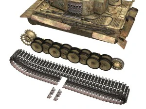 panzer vi tiger mid production 3D Model