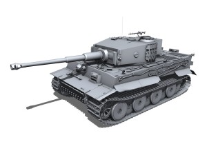 panzer vi tiger mid production Modello 3D