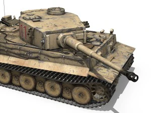 panzer vi - tiger - 111 - early production 3D Model
