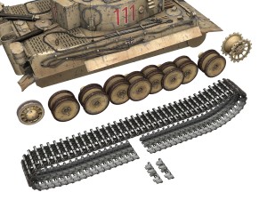panzer vi - tiger - 111 - early production 3D Model