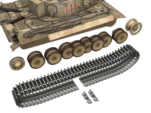 panzer vi - tiger - 111 - early production 3D Model