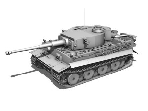 panzer vi - tiger - 111 - early production 3D Model