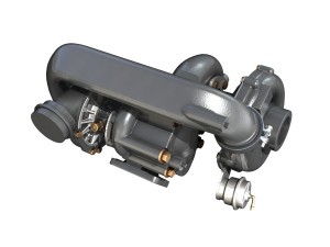 turbocharger 3D Modell