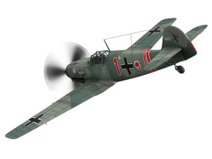 messerschmitt - bf-109 e - red 1 3D Model