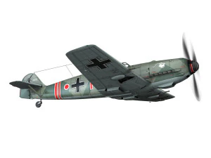 messerschmitt - bf-109 e - red 1 3D Model