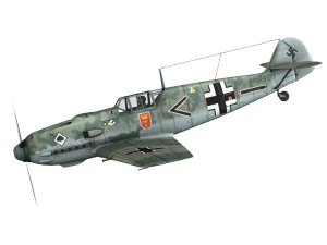 messerschmitt - bf-109 e - jg 53 3D Model