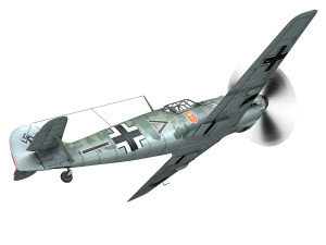 messerschmitt - bf-109 e - jg 53 Modelo 3D