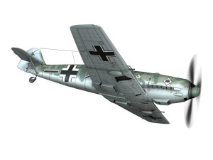 messerschmitt - bf-109 e - jg 53 Modelo 3D