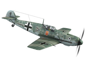 messerschmitt - bf-109 e - jg 53 Modelo 3D