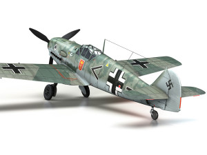 messerschmitt - bf-109 e - jg 53 Modelo 3D