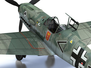 messerschmitt - bf-109 e - jg 53 Modelo 3D