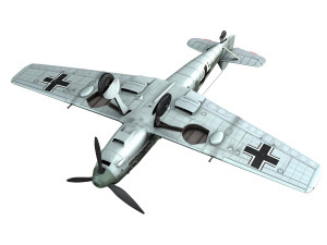 messerschmitt - bf-109 e - jg 53 Modelo 3D