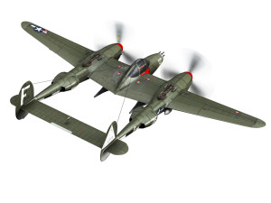 lockheed p-38 lightning - mary rose ii 3Dモデル
