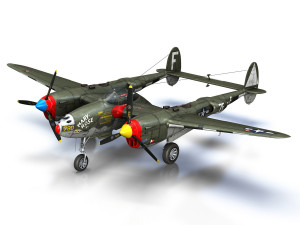 lockheed p-38 lightning - mary rose ii 3Dモデル