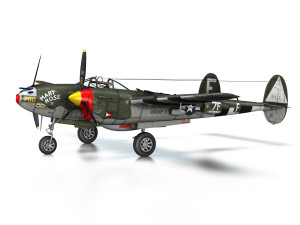 lockheed p-38 lightning - mary rose ii 3Dモデル