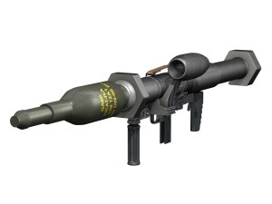 antitank rocket launcher panzerfaust 3 Modelo 3D