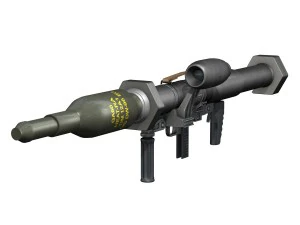 antitank rocket launcher panzerfaust 3 3D Model