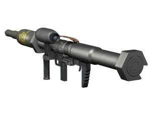 antitank rocket launcher panzerfaust 3 Modelo 3D