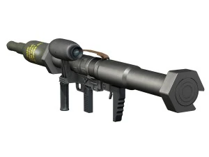 antitank rocket launcher panzerfaust 3 3D Model