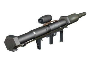 antitank rocket launcher panzerfaust 3 Modelo 3D