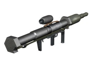 antitank rocket launcher panzerfaust 3 3D Model