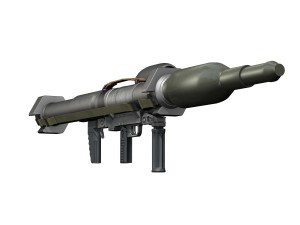 antitank rocket launcher panzerfaust 3 Modelo 3D