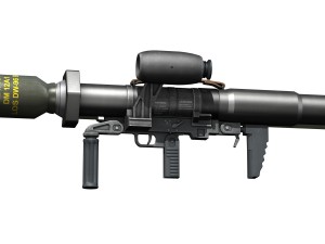 antitank rocket launcher panzerfaust 3 Modelo 3D