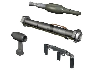 antitank rocket launcher panzerfaust 3 3D Model