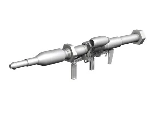 antitank rocket launcher panzerfaust 3 3D Model