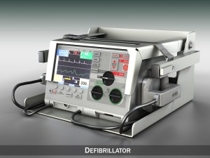 defibrillator 3D Model