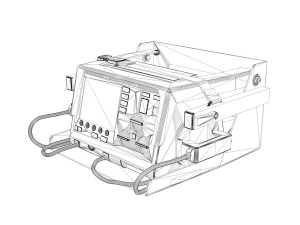 defibrillator 3D Model
