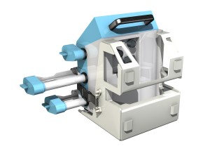triple channel syringe pump 3Dモデル