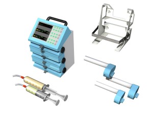 triple channel syringe pump 3Dモデル