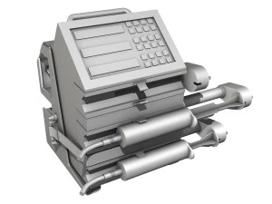triple channel syringe pump 3D Model
