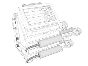 triple channel syringe pump 3D Model