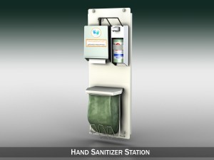 hand sanitizer station 3D Model