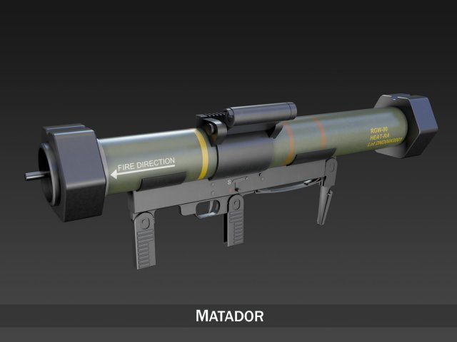 antiarmor launcher matador 3Dモデル .c4d .max .obj .3ds .fbx .stl .blend 