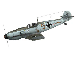 messerschmitt - bf-109 e - brown 5 3D Model