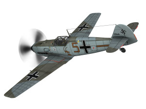 messerschmitt - bf-109 e - brown 5 3Dモデル
