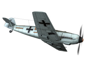 messerschmitt - bf-109 e - brown 5 3Dモデル