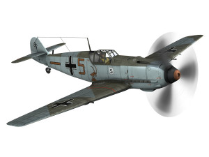 messerschmitt - bf-109 e - brown 5 3Dモデル