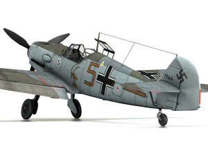 messerschmitt - bf-109 e - brown 5 3D Model